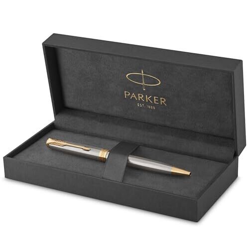 Parker Sonnet Ballpoint Pen: Stainless Steel...