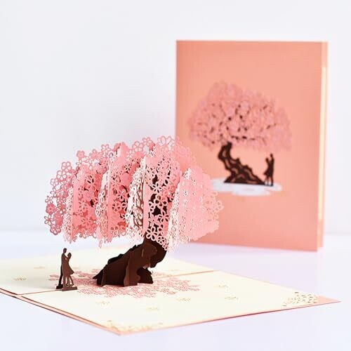 Kvadouly Cherry Blossom Pop-Up Card � 3D...