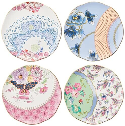 Wedgwood Butterfly Bloom 4-Piece 20cm Plates...