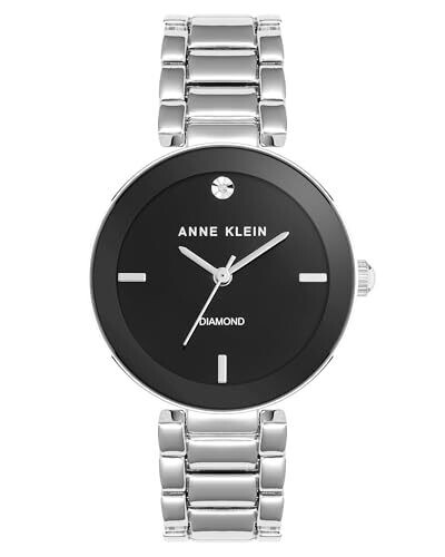 Anne Klein Diamond Dial Bracelet Watch,...