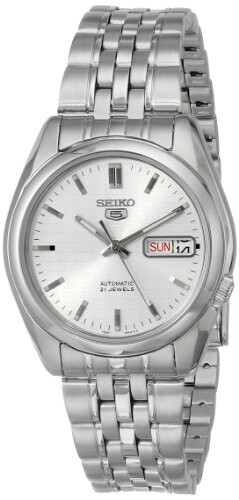 Seiko SNK355 Automatic Dress Watch In Silver...